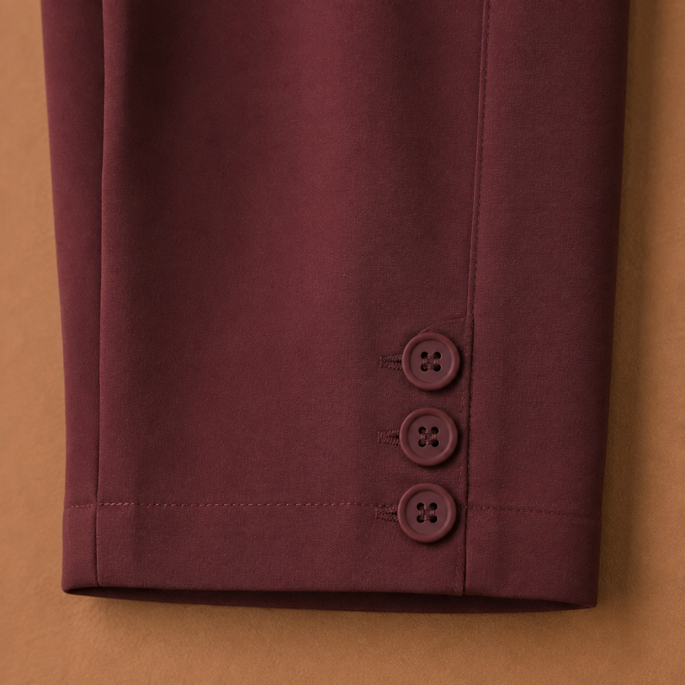 Women's casual summer trousers with elastic waistband